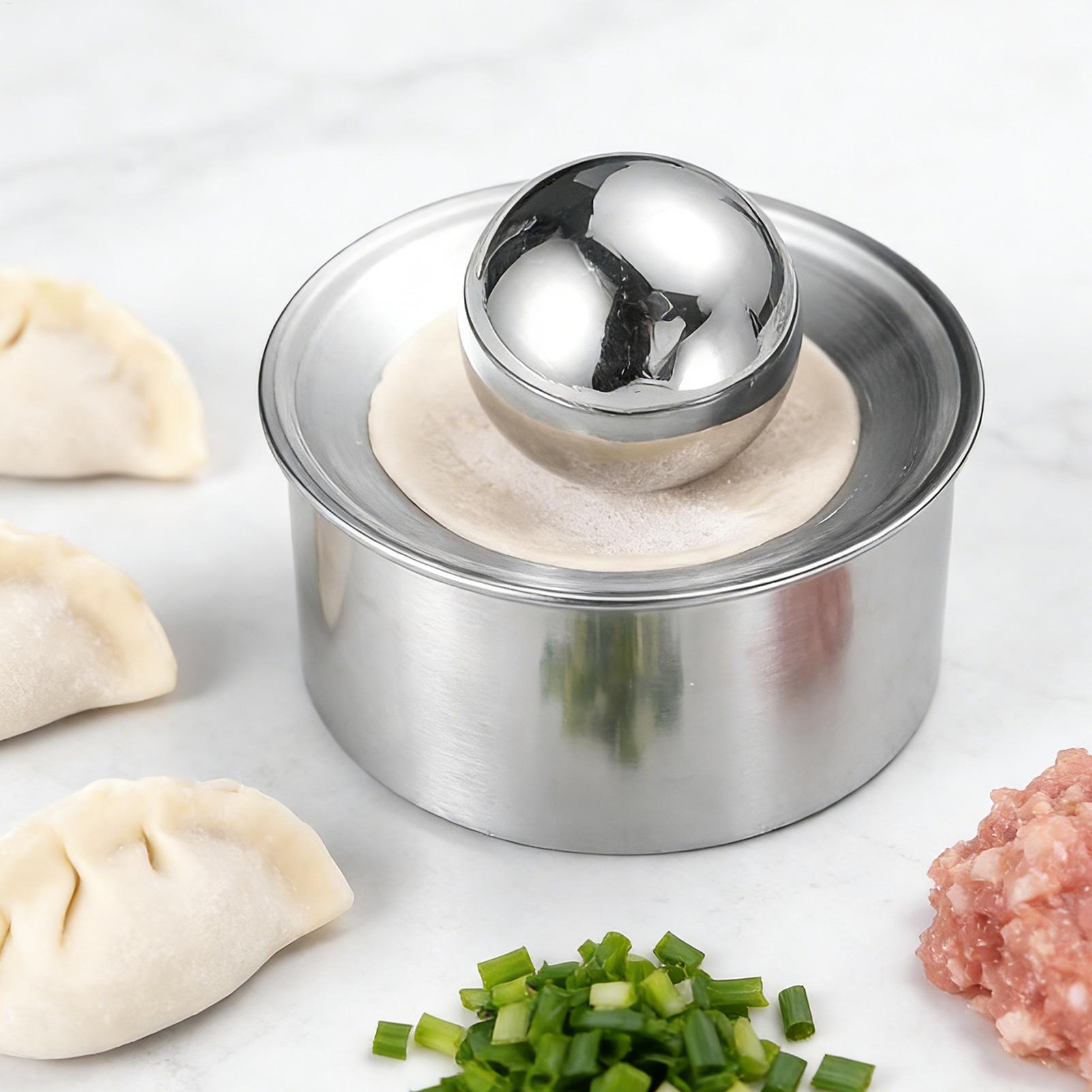 Kitchen Gadgets Dumpling Maker - Mesin Pembuat Kulit Pangsit Manual, Alat