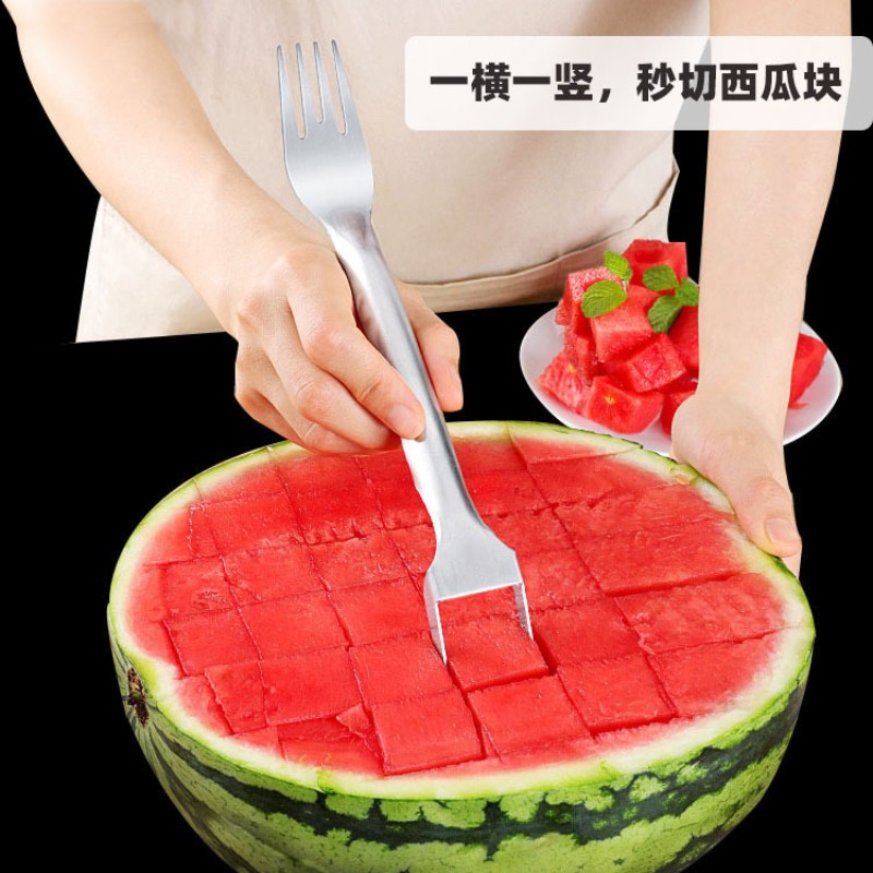 Watermelon Slicer Cutter - Pemotong semangka Stainless Steel, pengiris pemotong