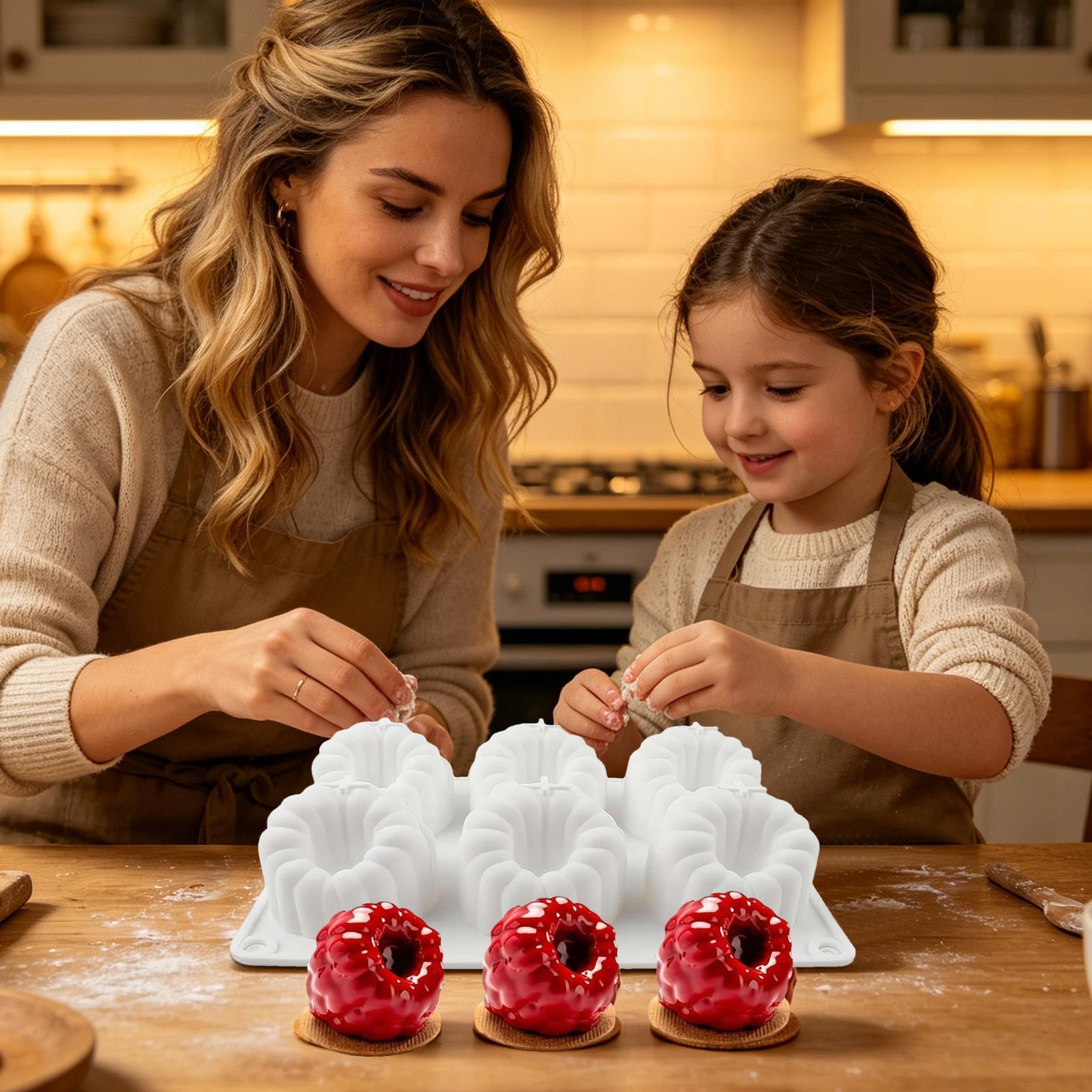 Silicone Baking Mat - Cetakan Silikon Raspberry 3D Bentuk Raspberry