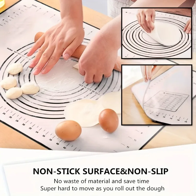 Silicone Baking Mat - yesThickened Dough Rolling Mat, Alas Panggang