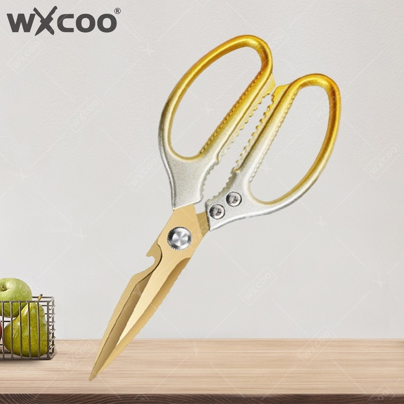 Kitchen Gadgets For Arthritic Hands - WXCOO Gunting Dapur Baja Tahan Karat
