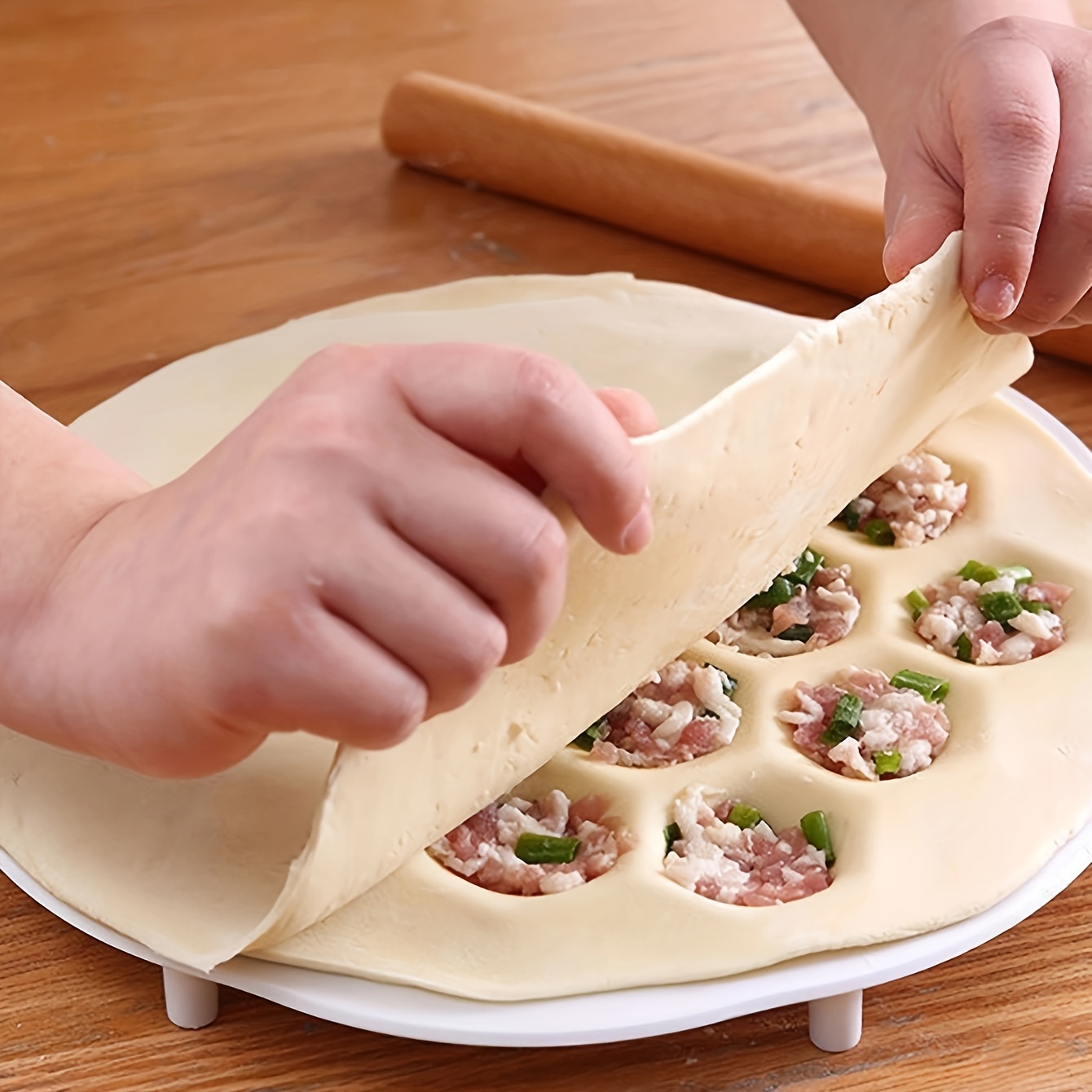 Kitchen Gadgets Dumpling Maker - 1 buah cetakan pangsit Cina Sederhana,
