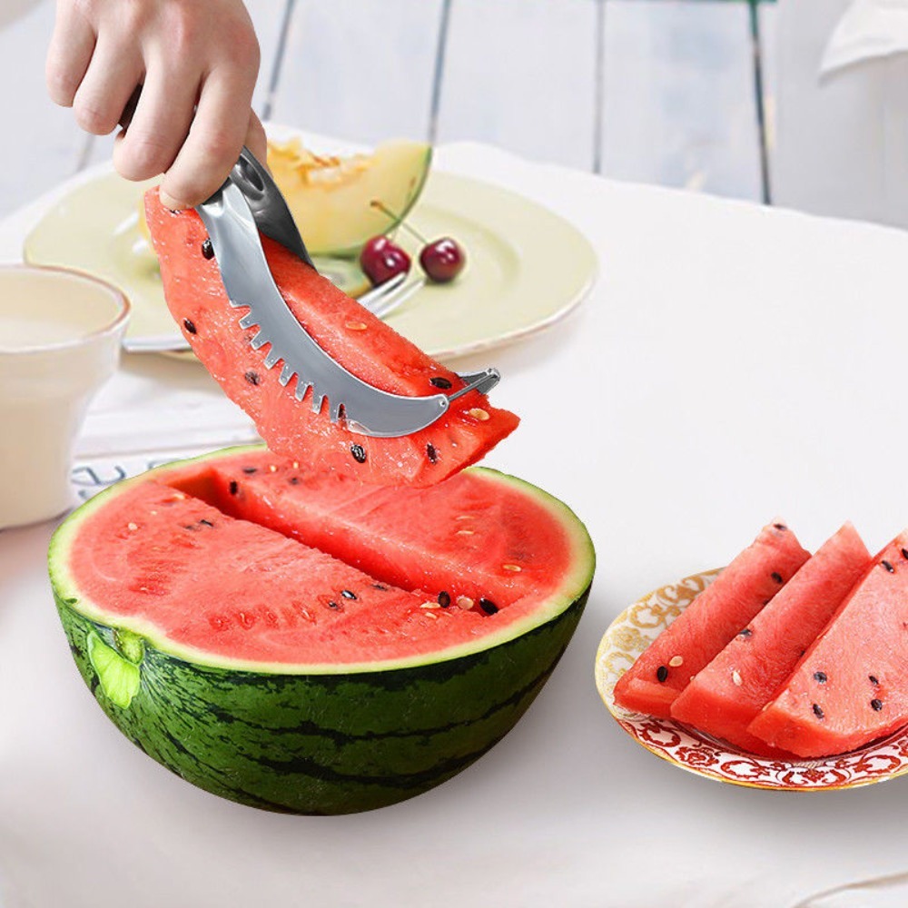Watermelon Slicer Cutter - Alat Pemotong Buah Melon Pemotong Pegangan