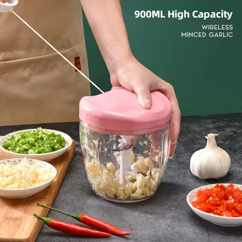 Kitchen Gadgets Under 500 - Alat Penghancur Sayuran Bawang Manual 500/900ML,