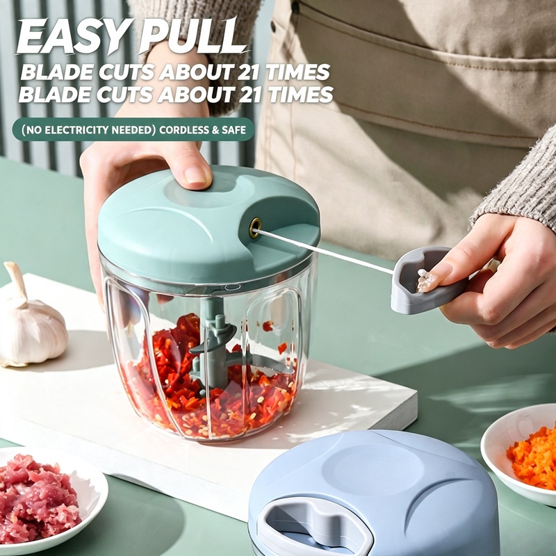 Kitchen Gadgets Under 500 - Penggiling Daging Manual Putar 500-900ML, Penghancur