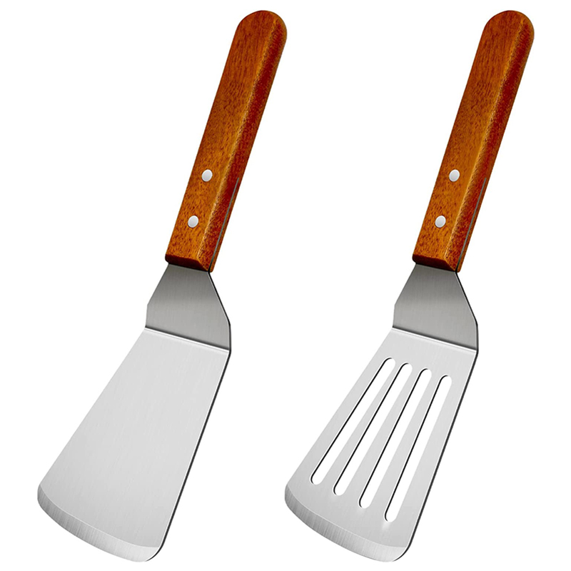 Cast Iron Skillet - Spatula logam untuk wajan besi cor,