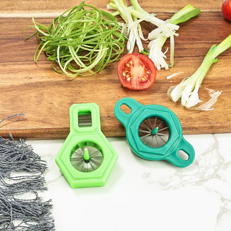 Kitchen Gadgets Drawing - Pemotong Daun Bawang Baja Tahan Karat