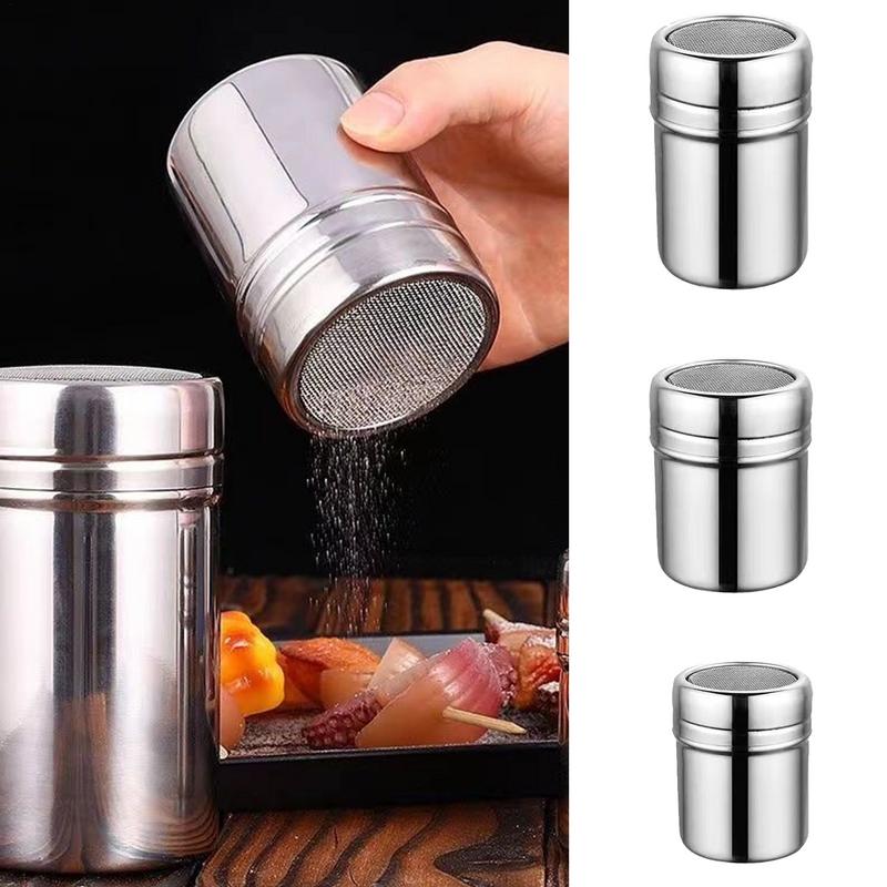 Kitchen Gadgets For Arthritic Hands - Botol pengayak tepung, Stainless Steel bubuk