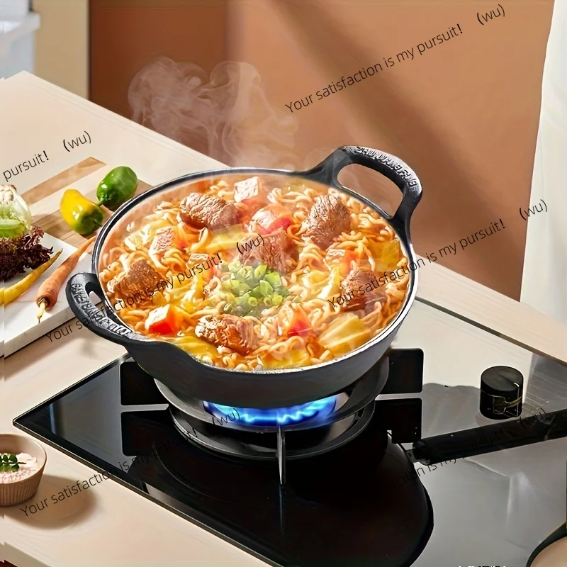 Cast Iron Skillet - Wajan Besi Cor Mini, Pegangan Ganda