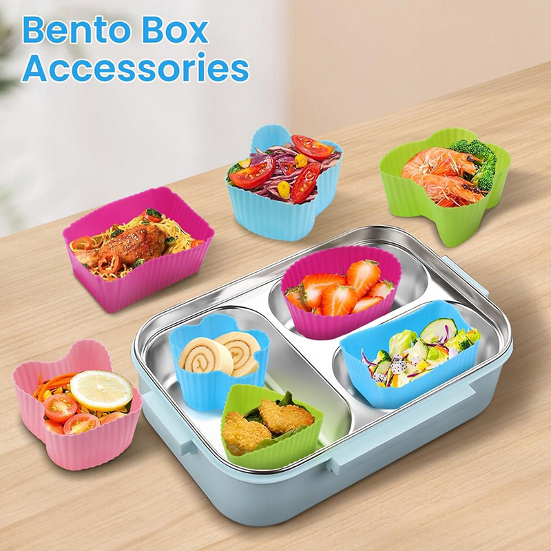 Silicone Baking Mat - 8 Buah Pembagi Kotak Makan Siang