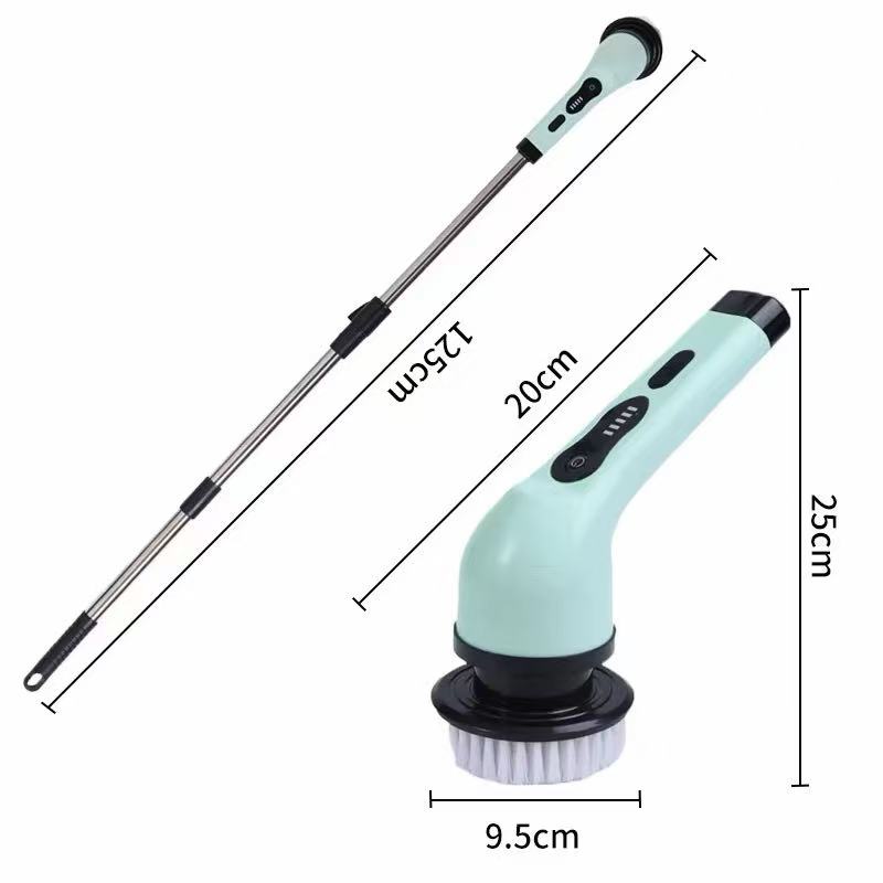 Kitchen Gadgets Electric - Sikat Pembersih Elektrik 9-in-1, Penggosok Putar