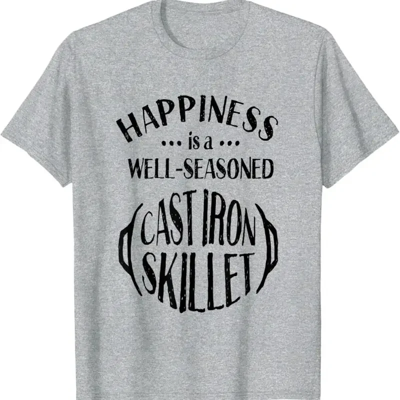 Cast Iron Skillet - Cast Iron Happiness adalah Kaos dengan
