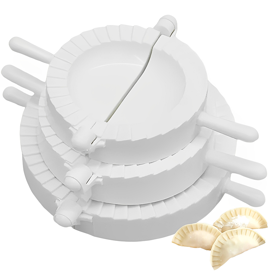 Kitchen Gadgets Dumpling Maker - 3 Buah/Set 7-10Cm Pembuat Pangsit Plastik