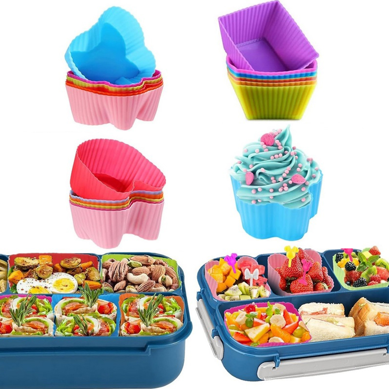 8 Buah Pembagi Kotak Makan Sia - Silicone Baking Mat ulasan dan harga