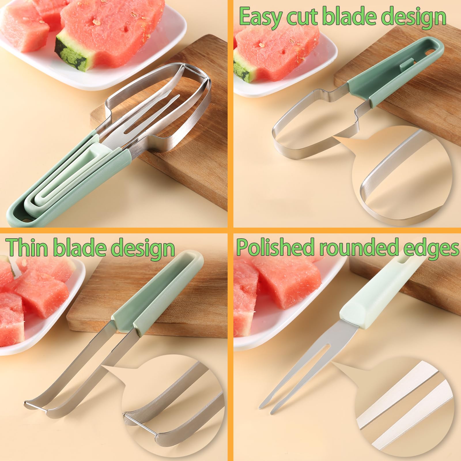 Pisau Pemotong Semangka 3 in 1 - Watermelon Slicer Cutter ulasan dan harga