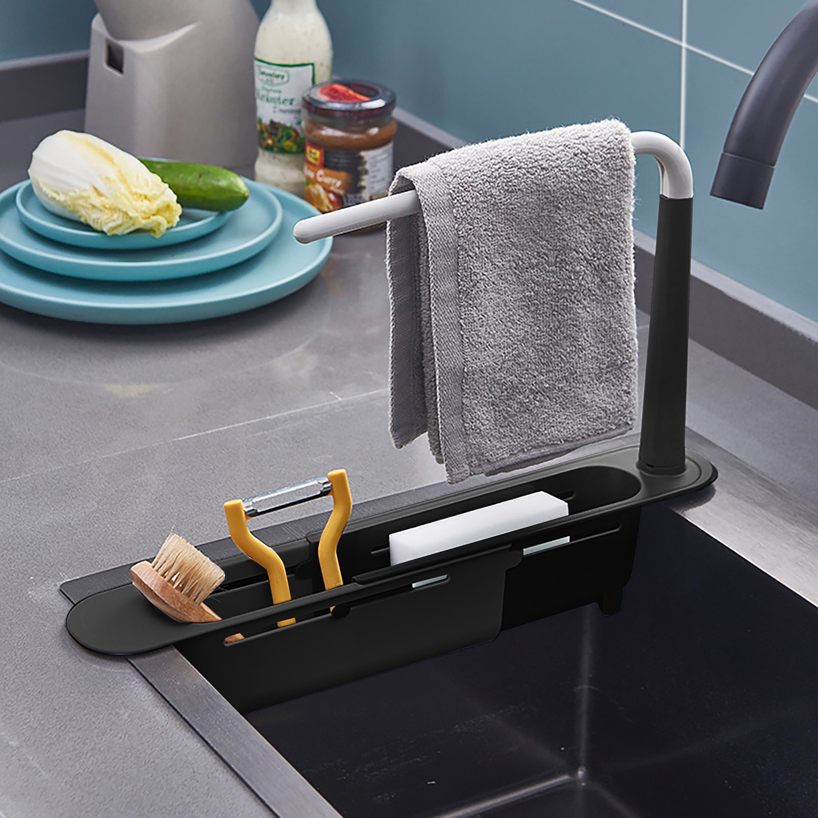 Elescopic rak pengering wastaf - Kitchen Gadgets Everyone Needs ulasan dan harga