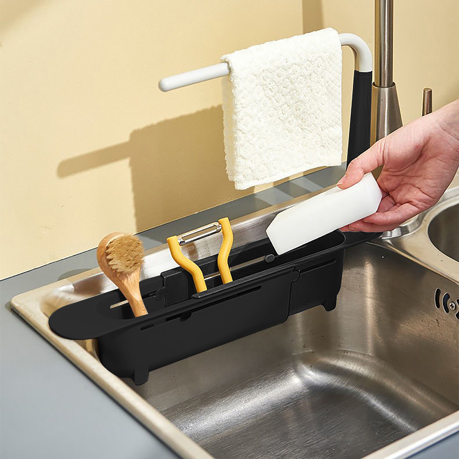 Elescopic rak pengering wastaf - Kitchen Gadgets Everyone Needs ulasan dan harga