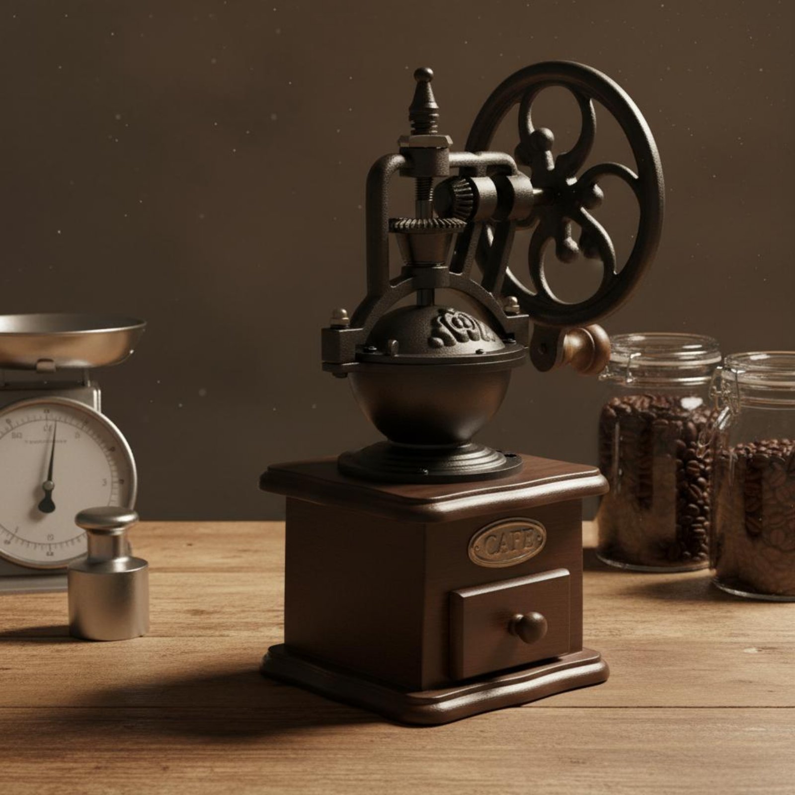 Penggiling Kopi Manual Bentuk  - Kitchen Gadgets Vintage ulasan dan harga