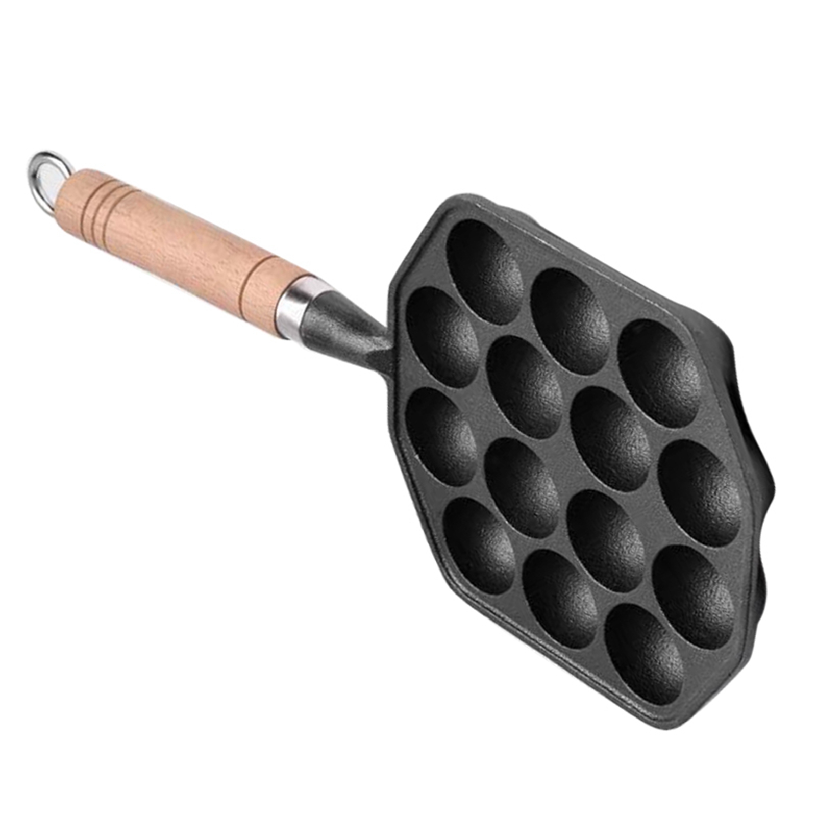 Panci Takoyaki 14 lubang besi  - Cast Iron Skillet ulasan dan harga