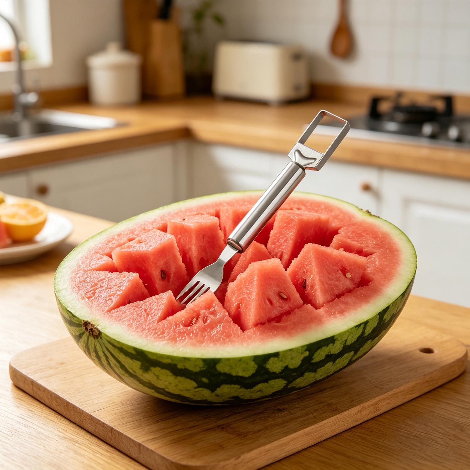 Pemotong Semangka Garpu Dapur  - Watermelon Slicer Cutter ulasan dan harga