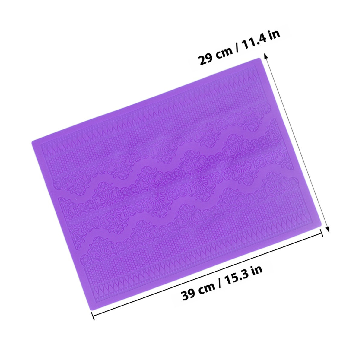 1 buah cetakan fondant renda k - Silicone Baking Mat ulasan dan harga