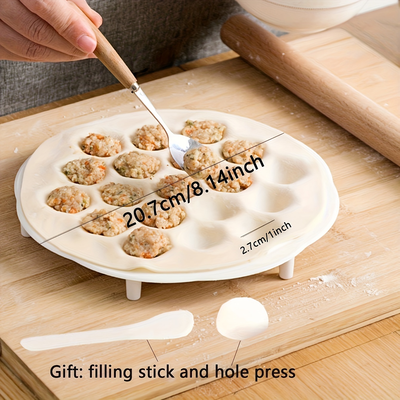 1 buah cetakan pangsit Cina Se - Kitchen Gadgets Dumpling Maker ulasan dan harga