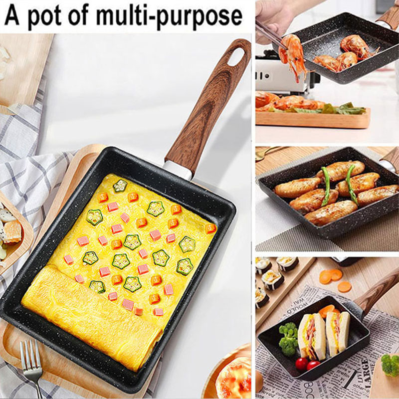 Tamagoyaki panci omelet Jepang - Cast Iron Skillet ulasan dan harga