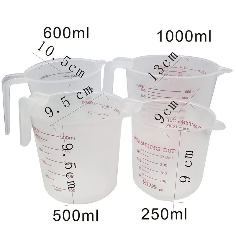 250/500/1000ML Gelas Ukur Sili - Kitchen Gadgets Under 500 ulasan dan harga
