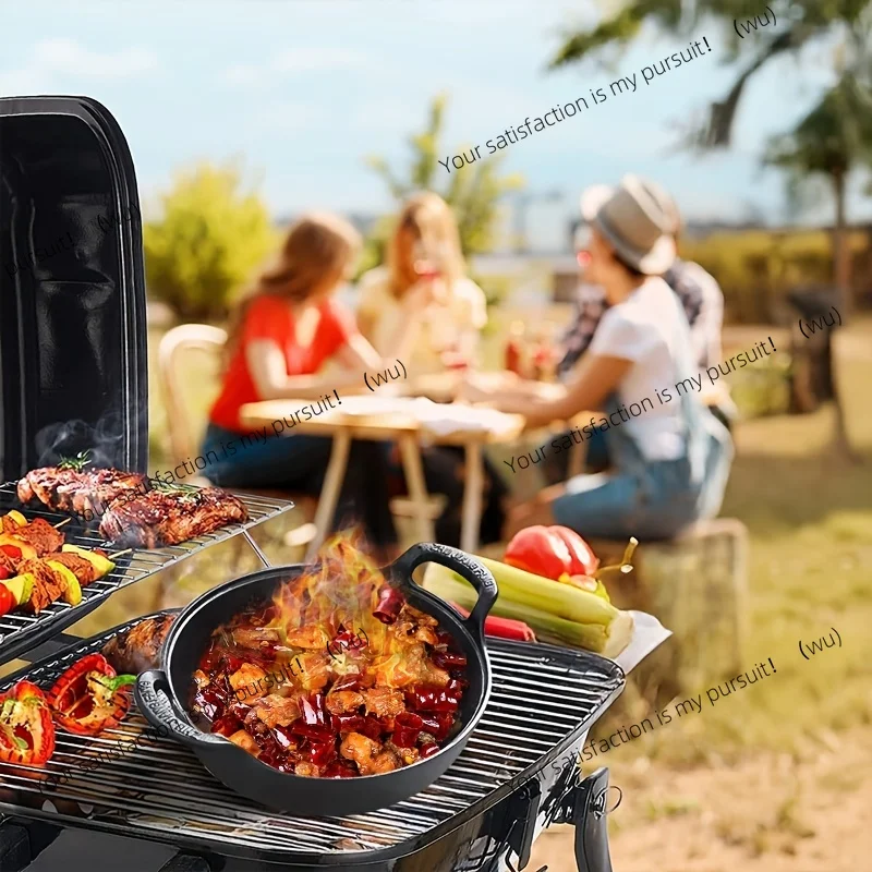 Wajan Besi Cor Mini, Pegangan  - Cast Iron Skillet ulasan dan harga