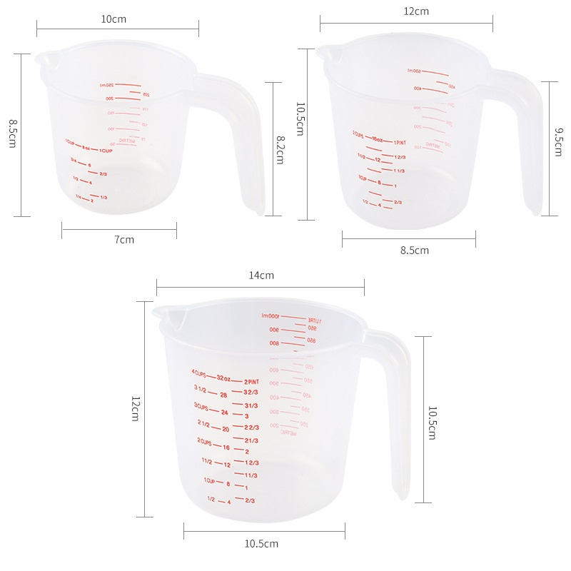 250/500/1000ML Gelas Pengukur  - Kitchen Gadgets Under 500 ulasan dan harga