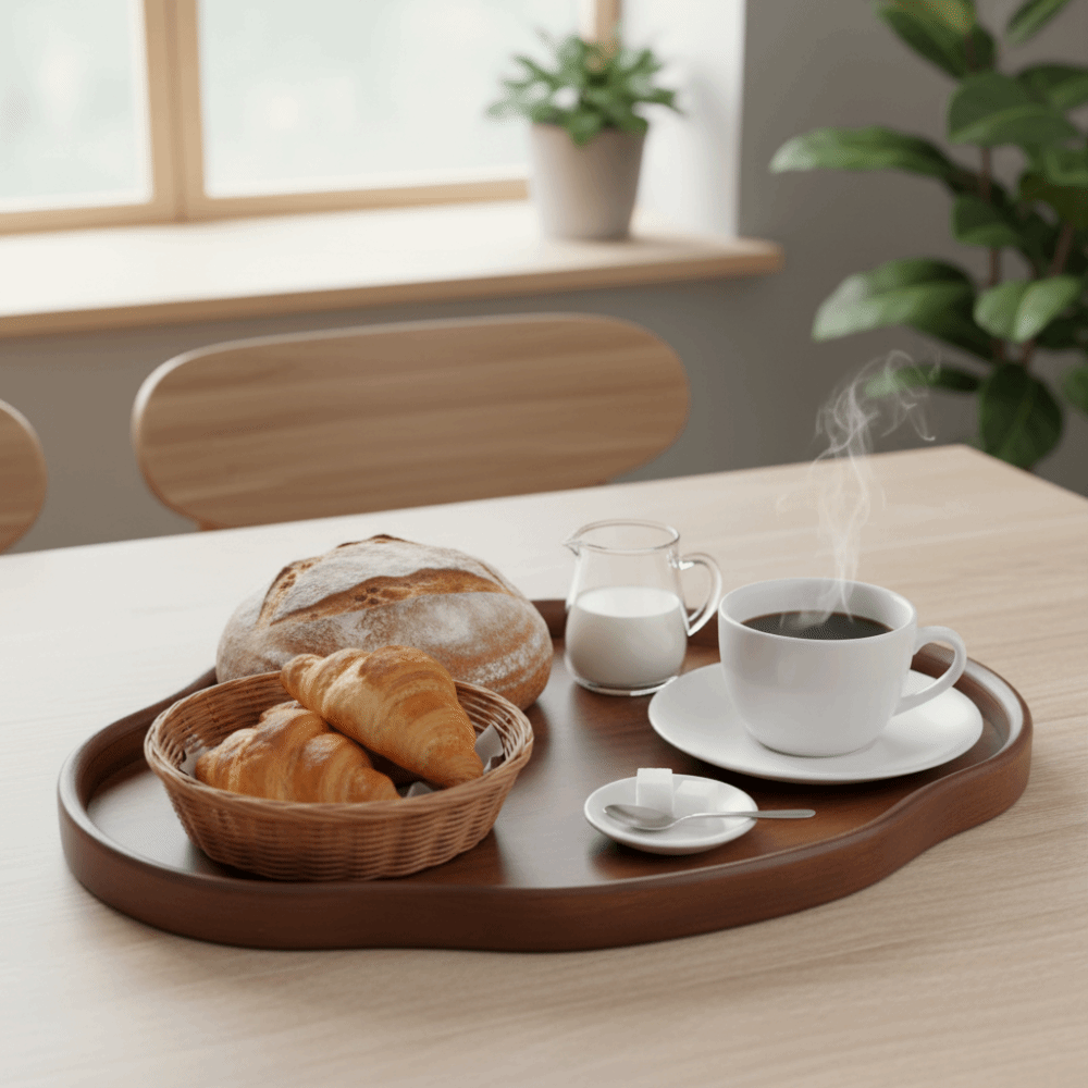 Nampan Sajian Dekoratif Bambu  - Kitchen Gadgets Vintage ulasan dan harga