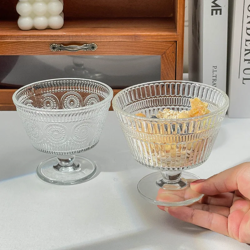 Gelas Kaca Vintage Motif Bunga - Kitchen Gadgets Vintage ulasan dan harga